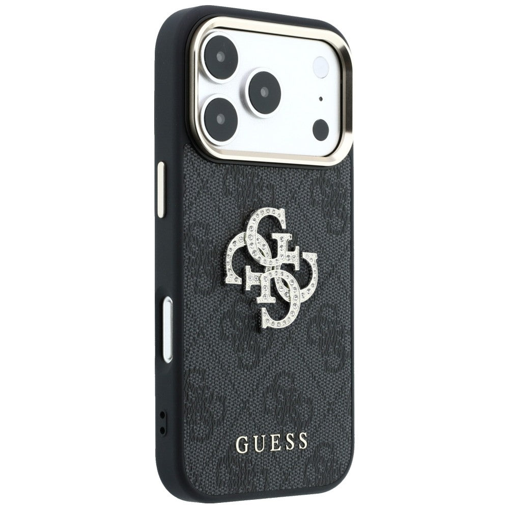 Puzdro pre Apple iPhone 18 Pro Max / 17 Pro Max, Guess, 4G Big Strass Logo, Čierne