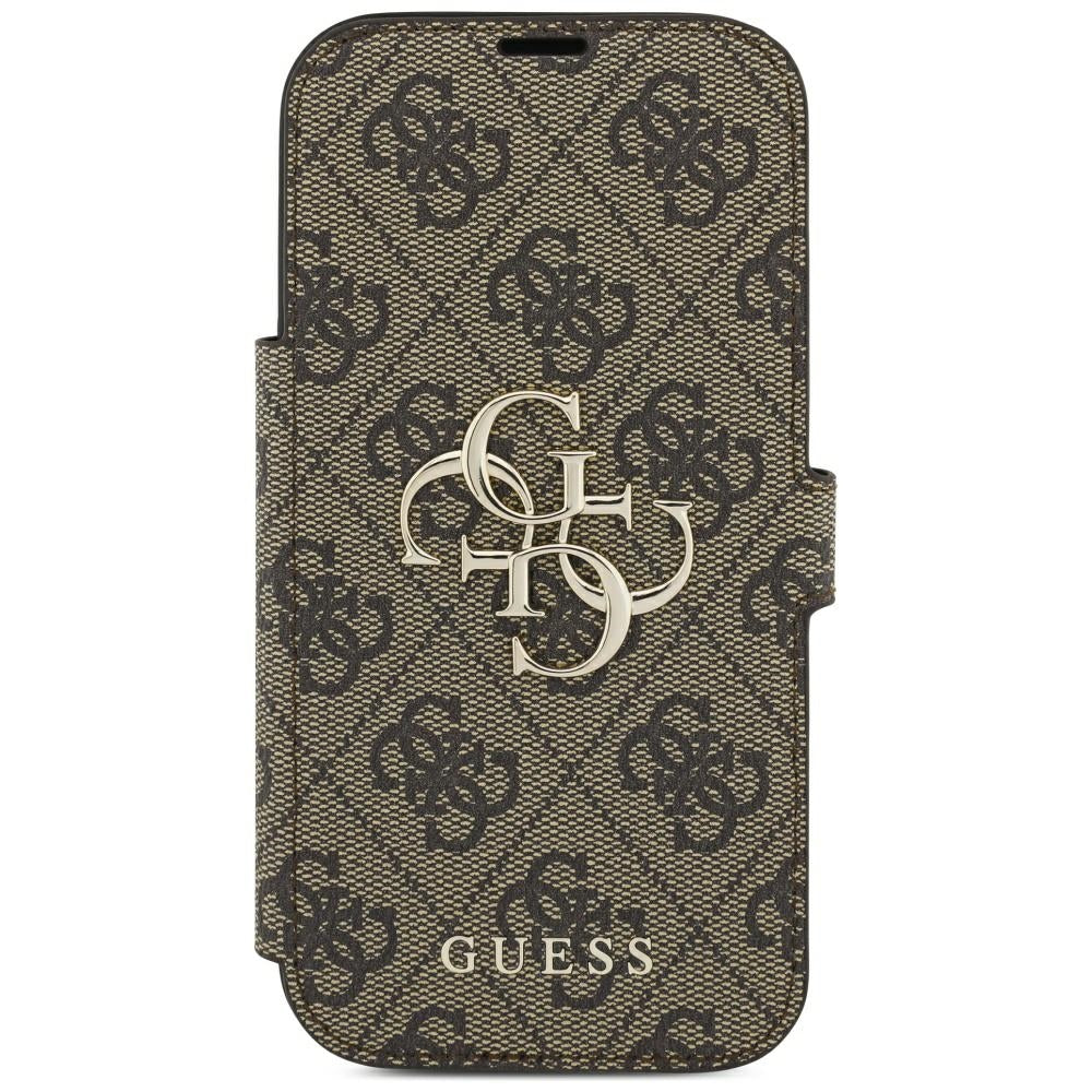 Puzdro pre Apple iPhone 18 Pro Max / 17 Pro Max, Guess, 4G kovové logo, hnedé