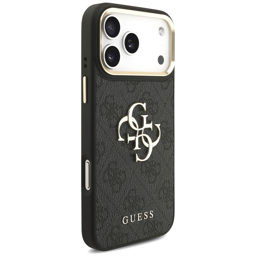 Puzdro Guess Big 4G Classic Logo & Big Strap Metal Buttons pre Apple iPhone 18 Pro Max / 17 Pro Max, čierne