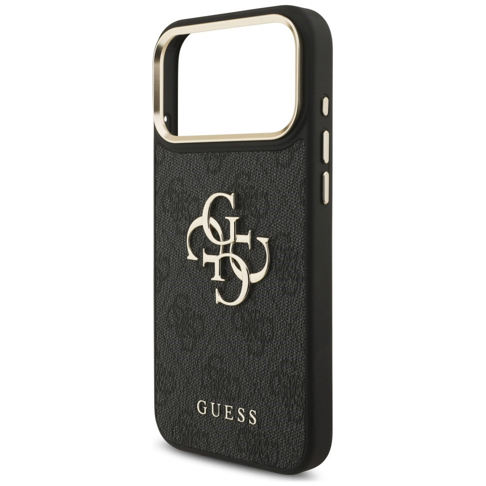 Puzdro Guess Big 4G Classic Logo & Big Strap Metal Buttons pre Apple iPhone 18 Pro Max / 17 Pro Max, čierne
