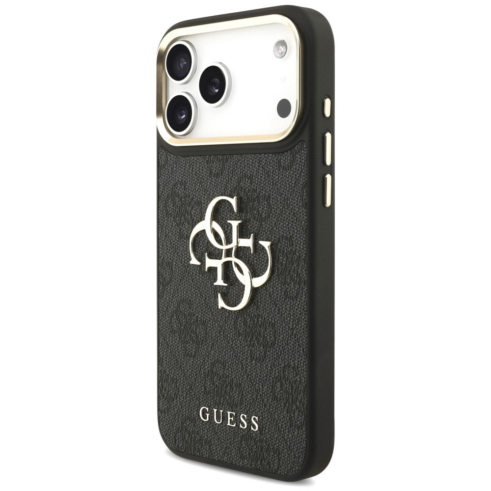 Puzdro Guess Big 4G Classic Logo & Big Strap Metal Buttons pre Apple iPhone 18 Pro Max / 17 Pro Max, čierne