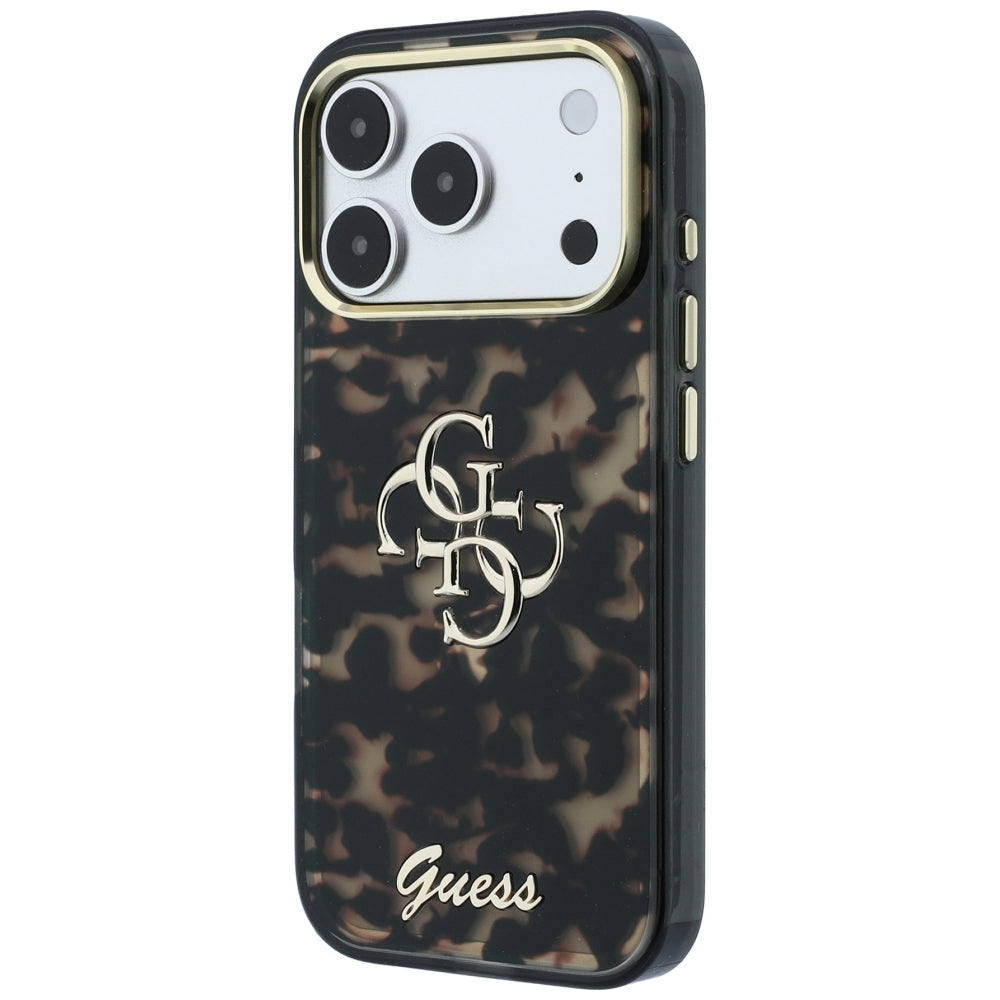 Puzdro pre Apple iPhone 18 Pro Max / 17 Pro Max, Guess, IML 4G Metal Script, Hnedé