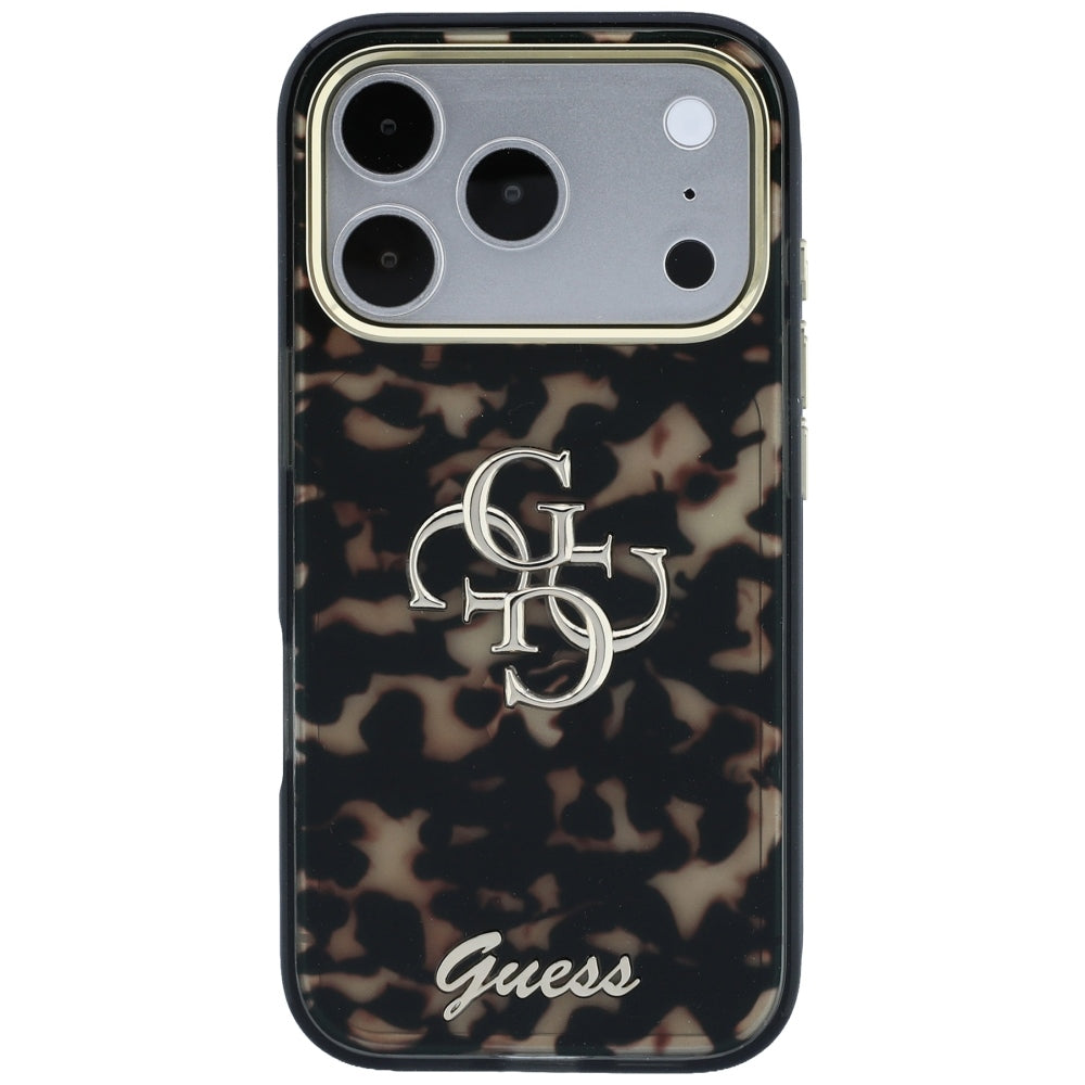 Puzdro pre Apple iPhone 18 Pro Max / 17 Pro Max, Guess, IML 4G Metal Script, Hnedé
