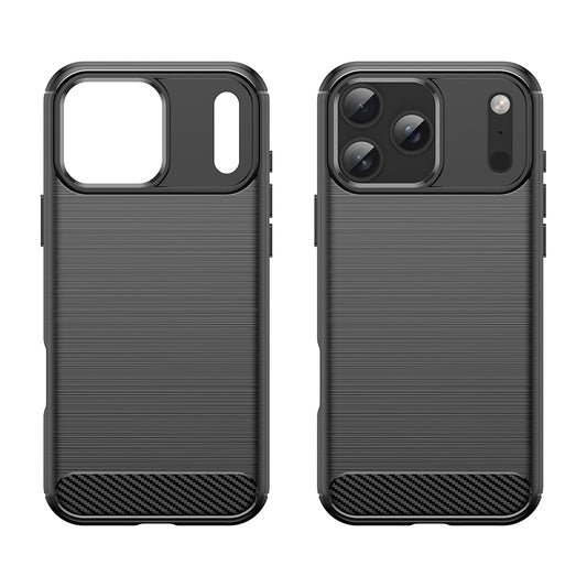 Puzdro pre Apple iPhone 18 Pro Max / 17 Pro Max, Techsuit, Karbón, Čierne