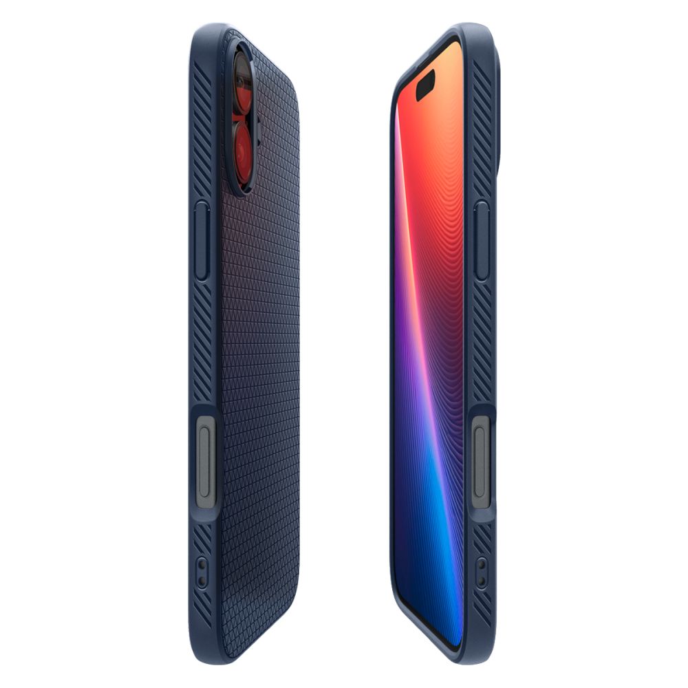 Case for Apple iPhone 16, Spigen, Liquid Air, Blue ACS08195