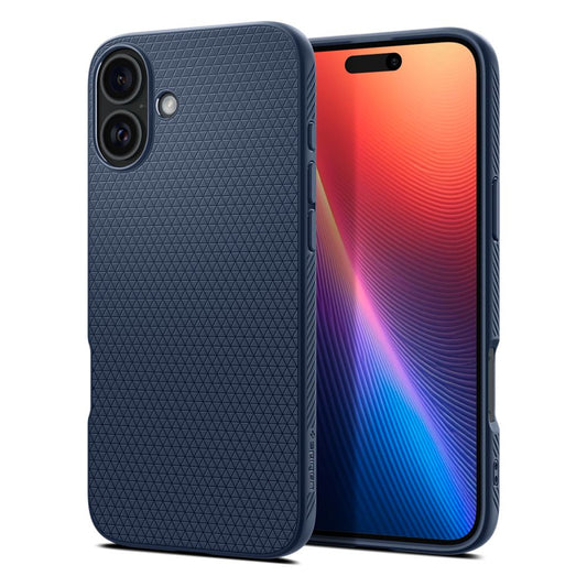 Puzdro pre Apple iPhone 16, Spigen, Liquid Air, modré ACS08195