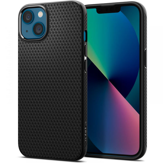 Puzdro pre Apple iPhone 13, Spigen, Liquid Air, čierne