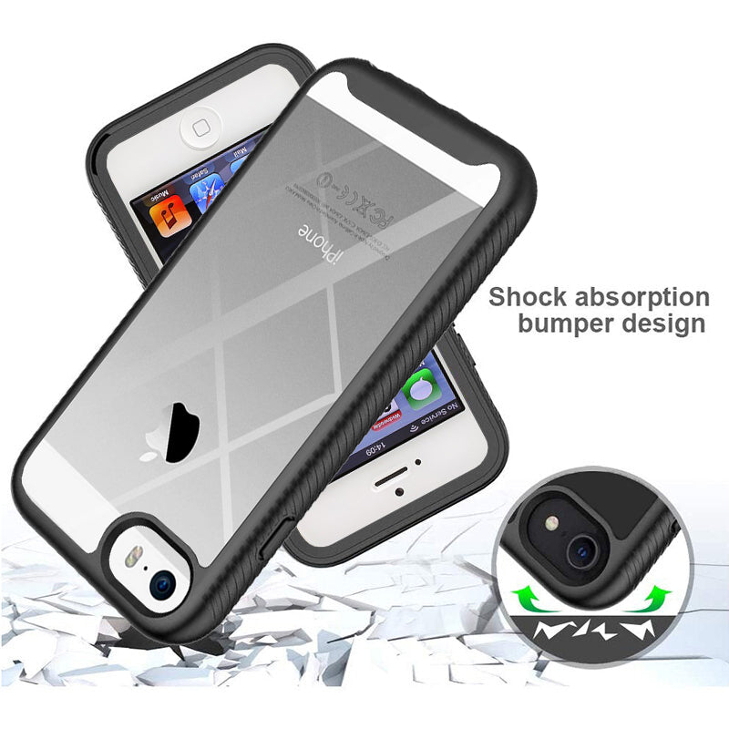 Puzdro pre Apple iPhone SE (2016) / 5 / 5s, Techsuit, Defense360 Pro, Čierne