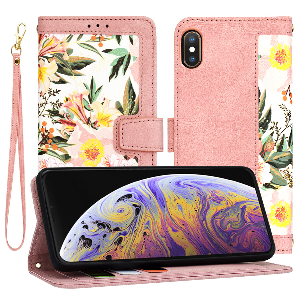 Puzdro pre Apple iPhone XS Max, Techsuit, FlipCraft, Ružové