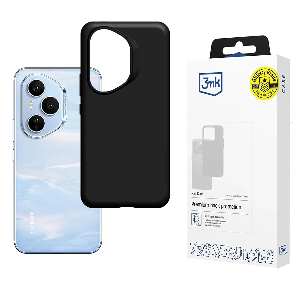 Puzdro pre Honor 400 Pro, 3MK, Matná čierna