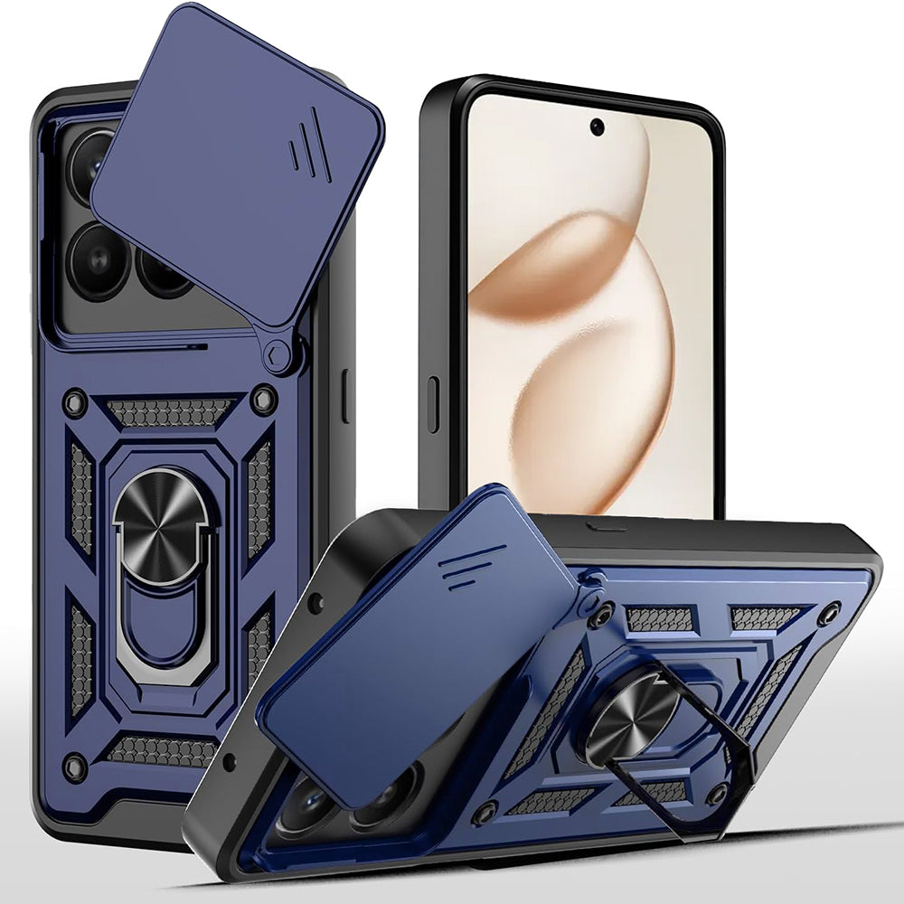 Puzdro pre Honor 400 Smart 4G / X7d 4G / 400 Smart 5G, Techsuit, CamShield, Modrá