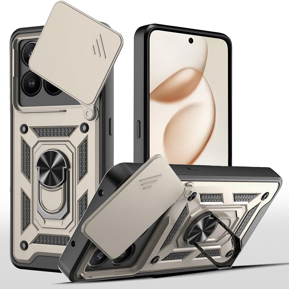 Puzdro pre Honor 400 Smart 4G / X7d 4G / 400 Smart 5G, Techsuit, CamShield, Zlaté