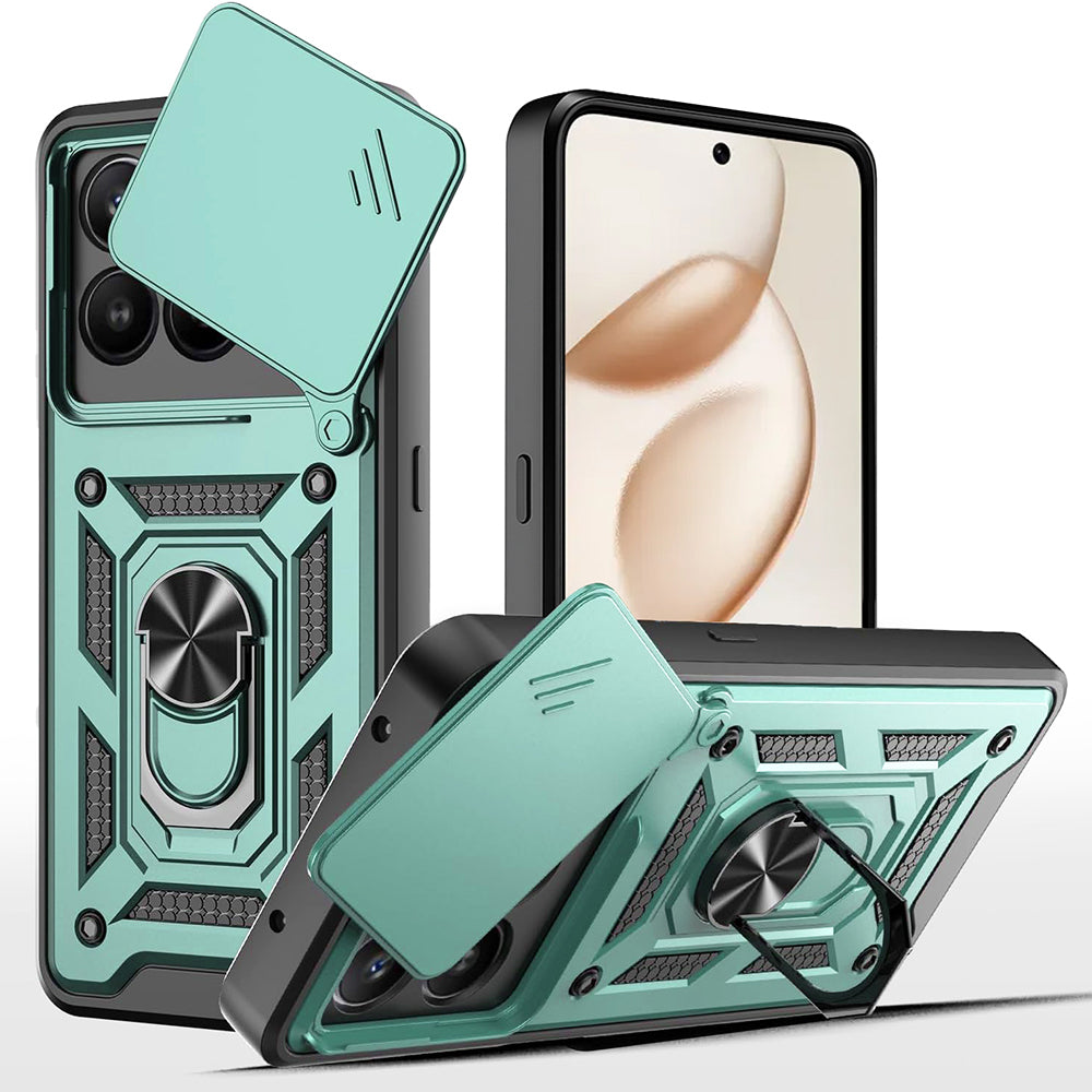 Puzdro pre Honor 400 Smart 4G / X7d 4G / 400 Smart 5G, Techsuit, CamShield, Zelené