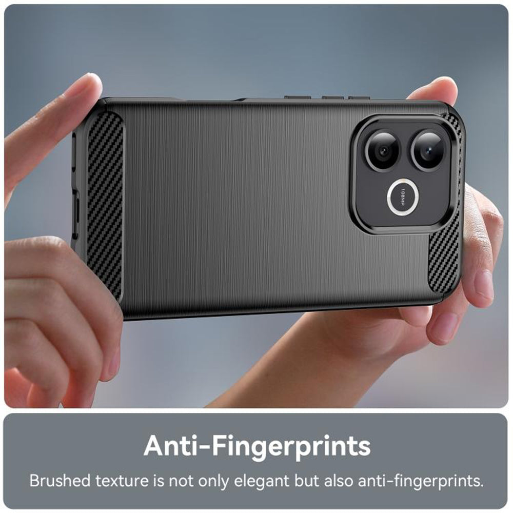 Puzdro pre Honor 600 Lite, Techsuit, Carbon, Čierne
