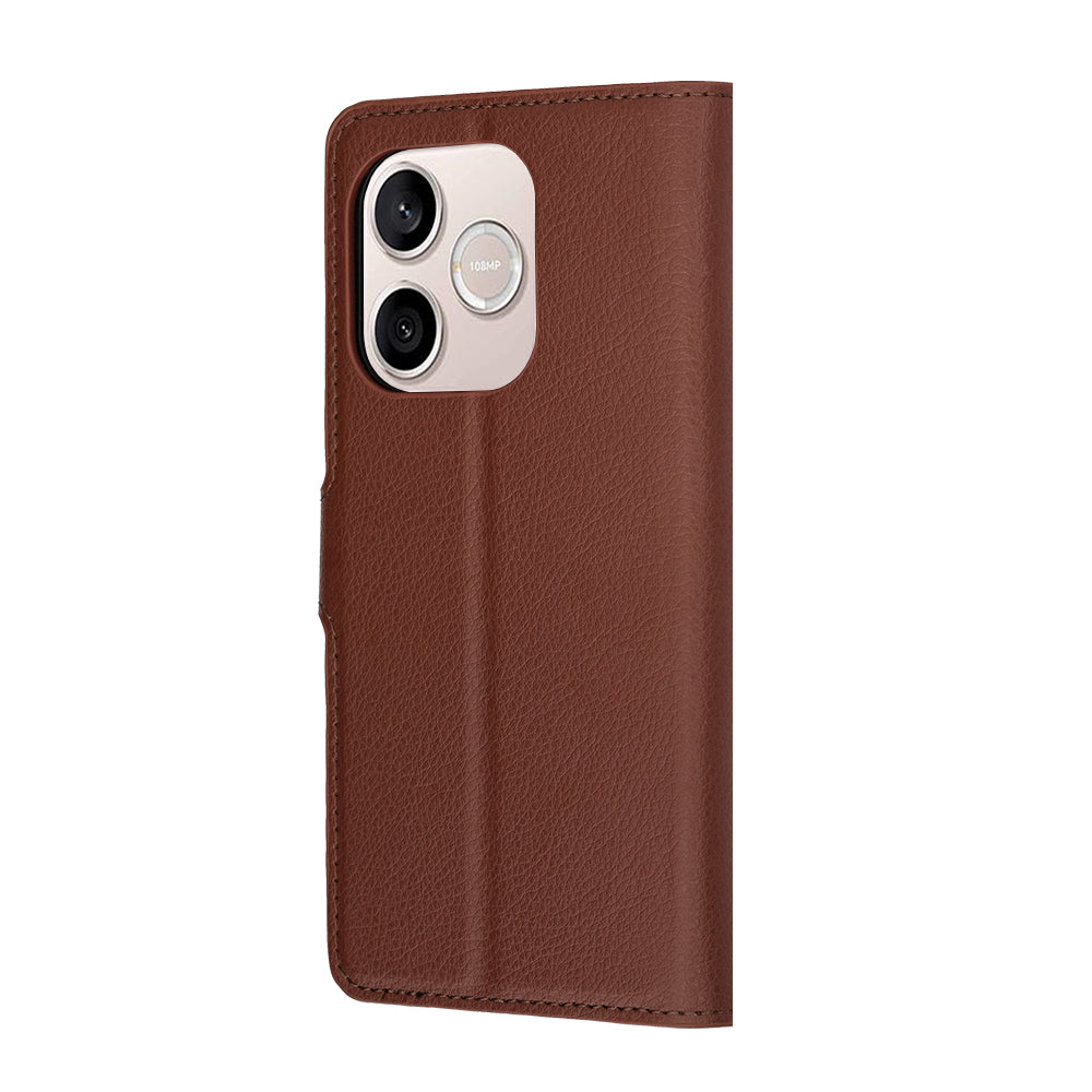 Puzdro pre Honor 600 Lite, Techsuit, Leather Folio, Hnedé