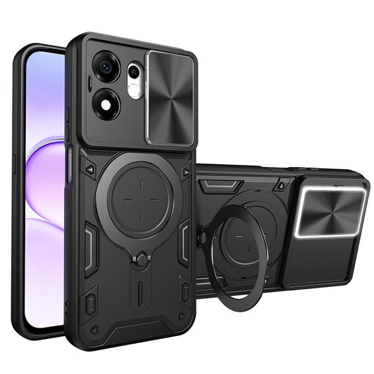 Puzdro pre Honor 600 Smart, Techsuit, CamGuard Pro, Čierne