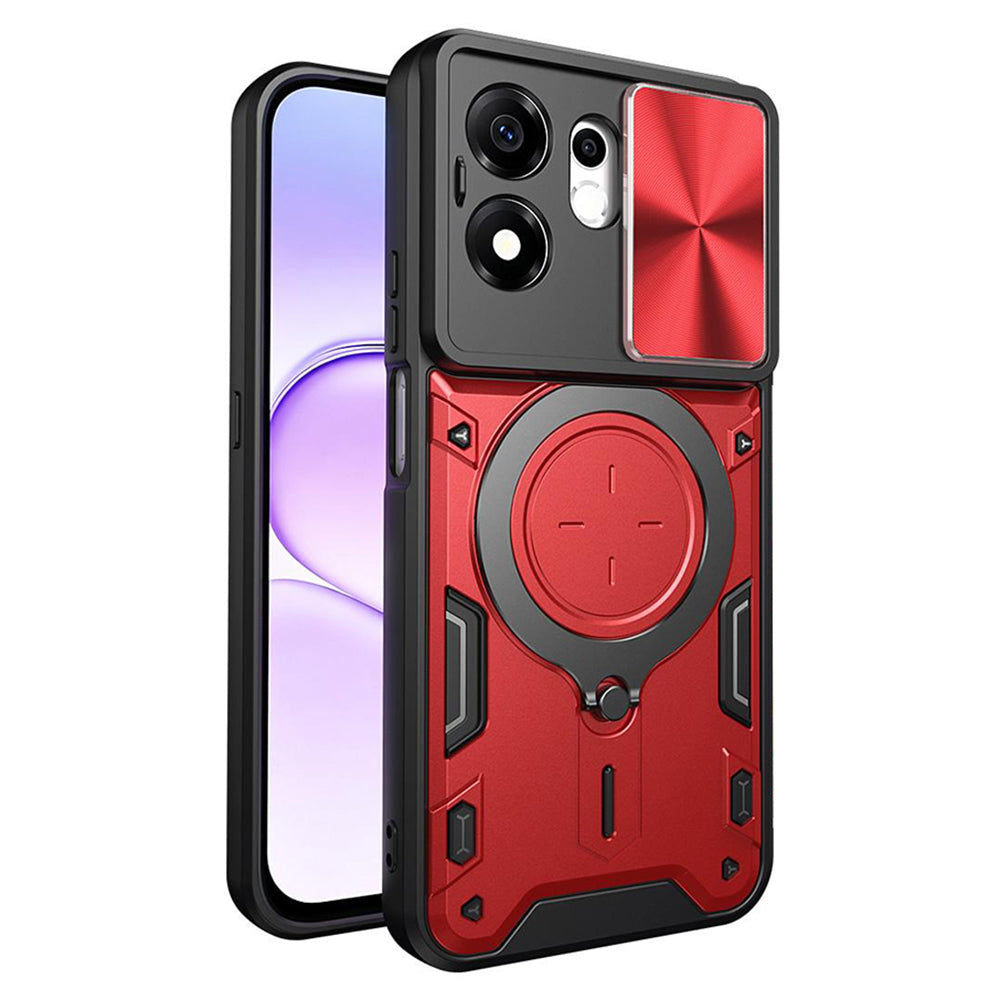 Puzdro pre Honor 600 Smart, Techsuit, CamGuard Pro, Červené