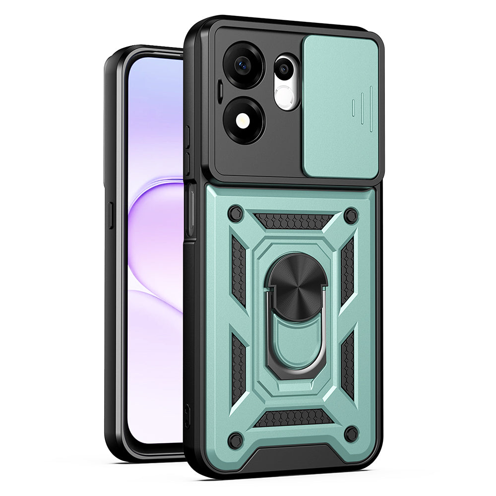 Puzdro pre Honor 600 Smart, Techsuit, CamShield, Zelené