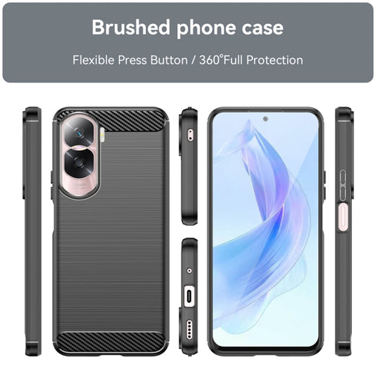 Puzdro pre Honor 90 Lite, Techsuit, Karbón, Čierne