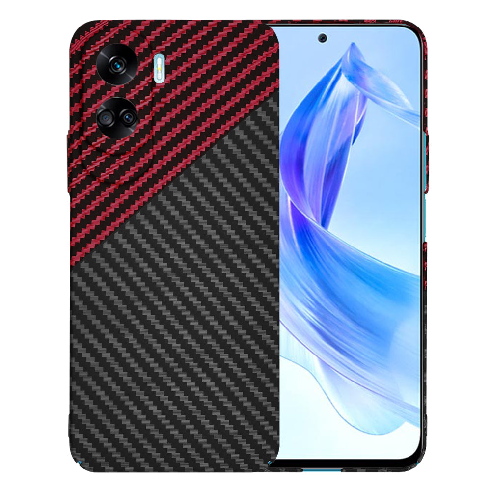 Puzdro pre Honor 90 Lite, Techsuit, Carbonite FiberShell, Čierno-červené