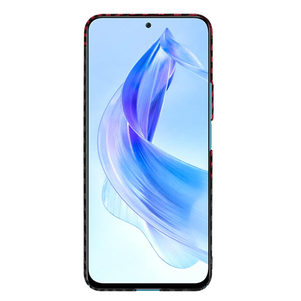 Puzdro pre Honor 90 Lite, Techsuit, Carbonite FiberShell, Čierno-červené