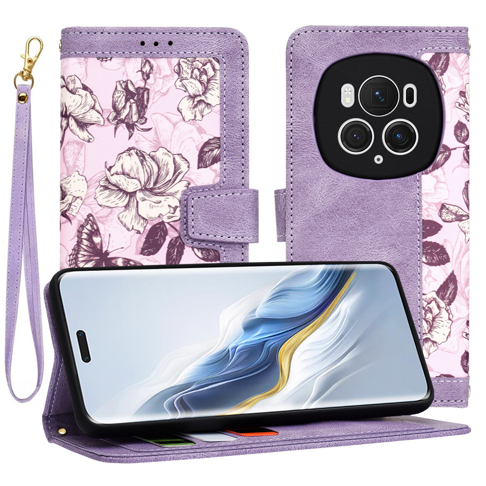 Puzdro na Honor Magic6 Pro, Techsuit, FlipCraft, fialové