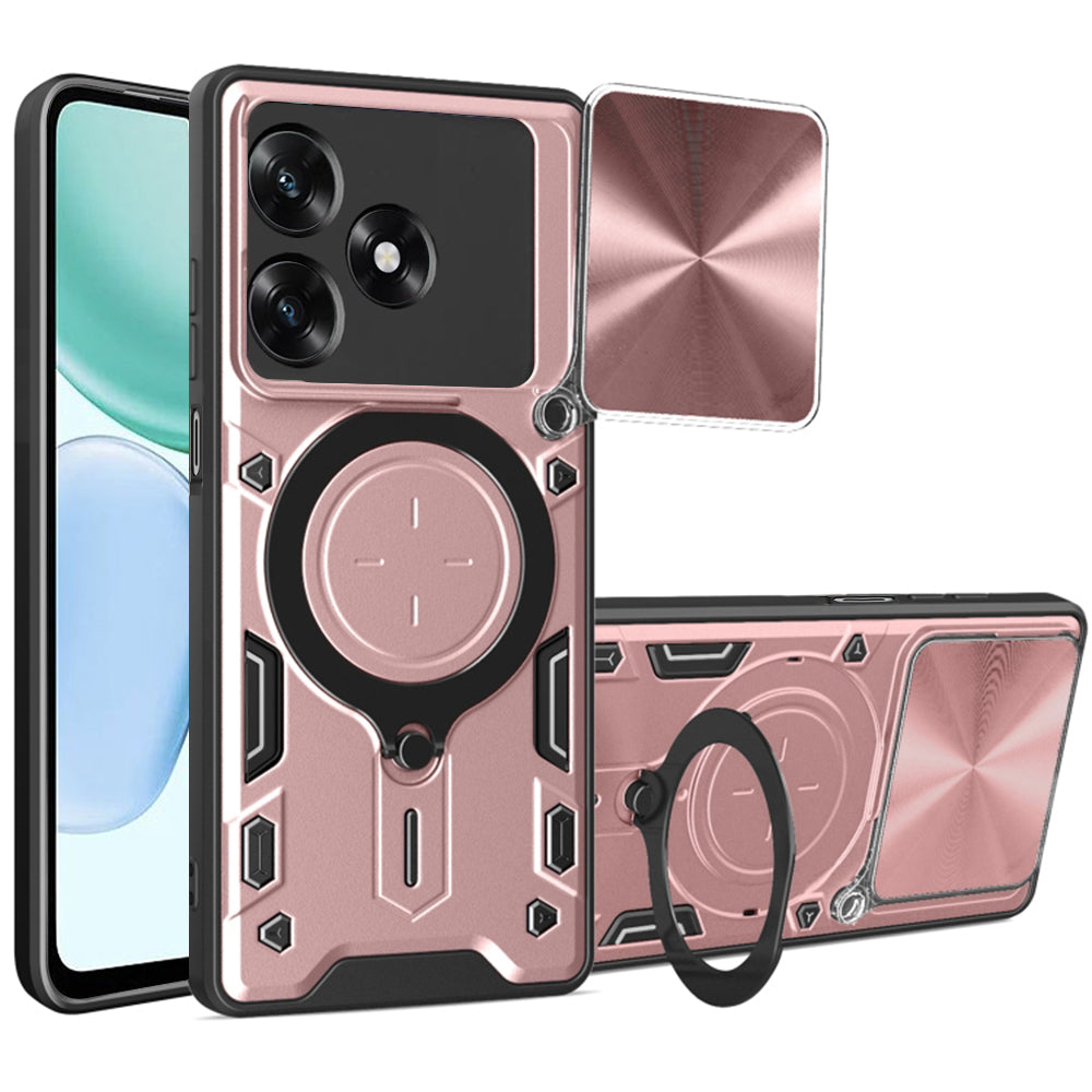 Puzdro pre Honor X5c Plus, Techsuit, CamGuard Pro, Ružovo Zlaté