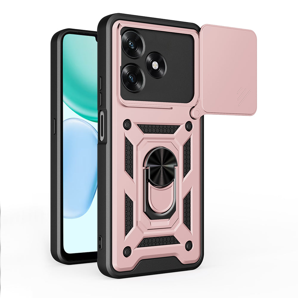 Puzdro pre Honor X5c Plus, Techsuit, CamShield, Ružovo Zlaté