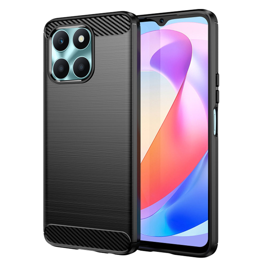 Puzdro pre Honor X6a, Techsuit, Karbón, Čierne