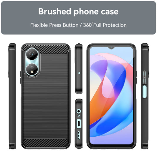 Puzdro pre Honor X7b 5G / 90 Smart / X7b 4G, Techsuit, Karbón, Čierna