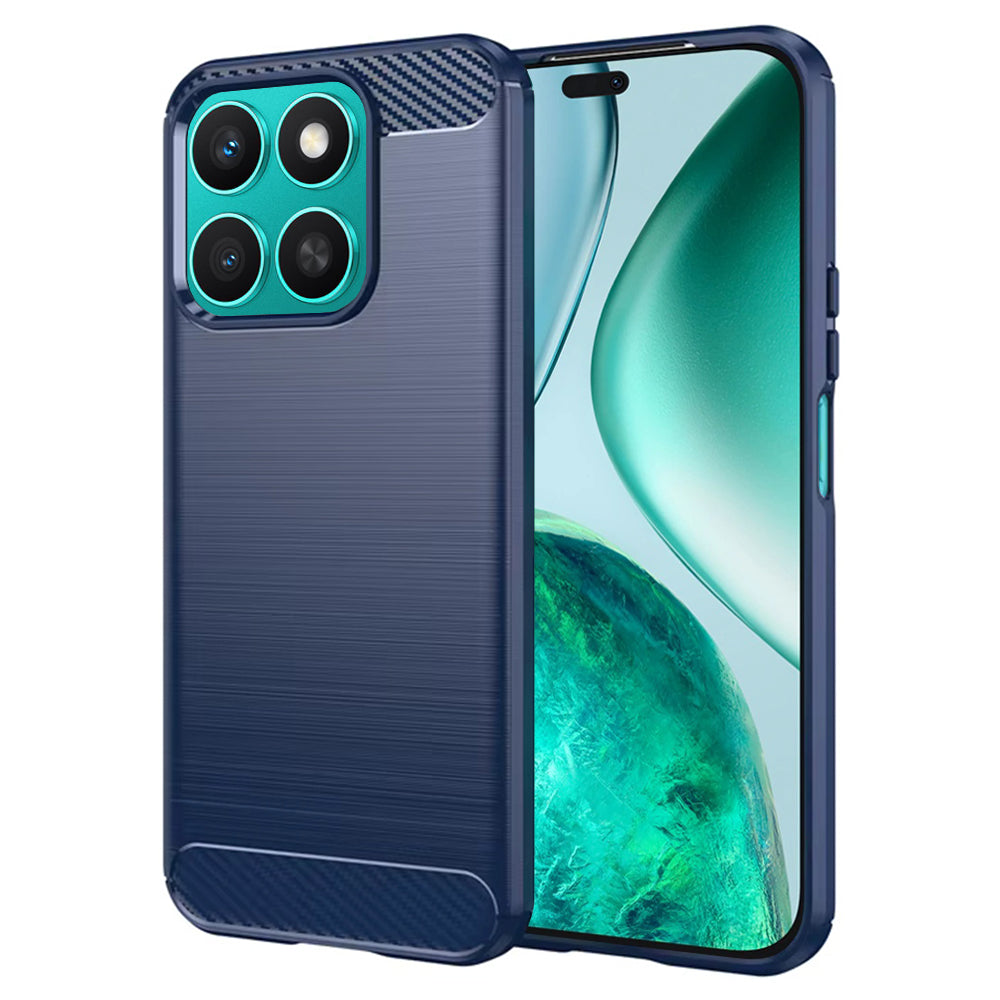 Puzdro pre Honor X8c, Techsuit, Karbón, Modrá