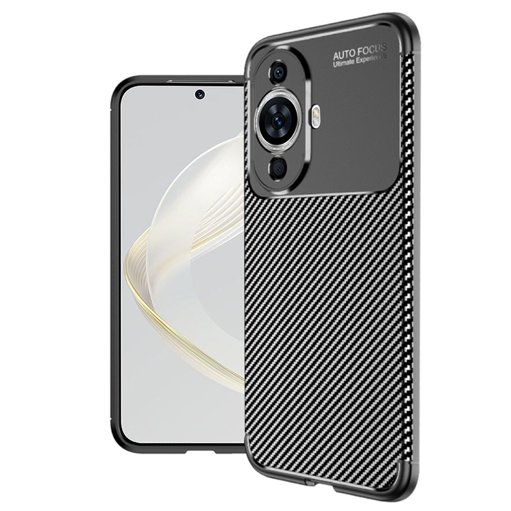 Puzdro pre Huawei nova 12s / nova 11, Techsuit, CarbonFiber, Čierna