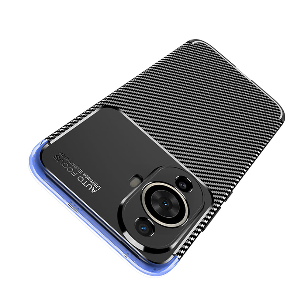 Puzdro pre Huawei nova 12s / nova 11, Techsuit, CarbonFiber, Čierna