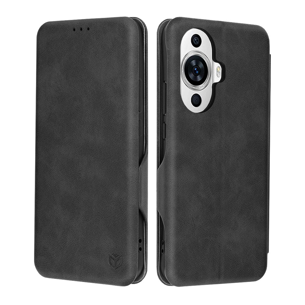 Obal na Huawei nova 12s / nova 11, Techsuit, Safe Wallet Plus, čierny