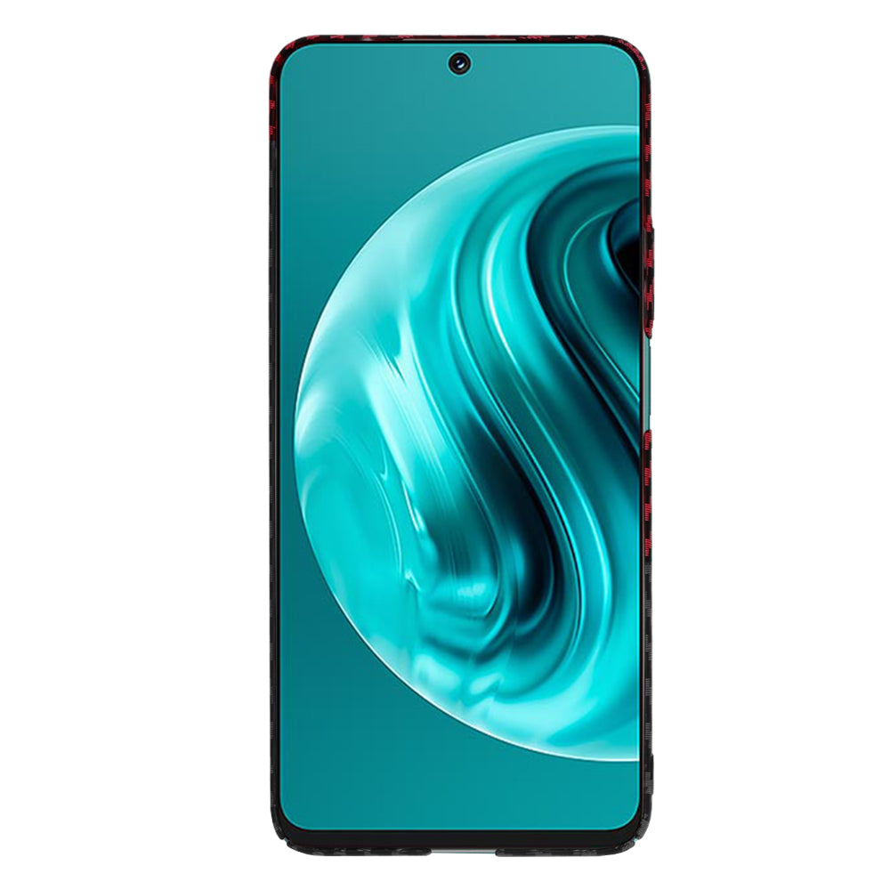 Puzdro pre Huawei nova 13i / nova 12i, Techsuit, Carbonite FiberShell, Čierno-červené