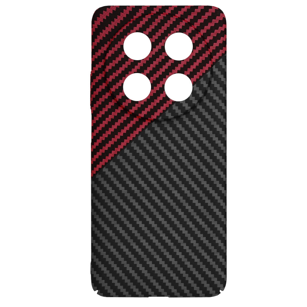 Puzdro pre Huawei nova 13i / nova 12i, Techsuit, Carbonite FiberShell, Čierno-červené
