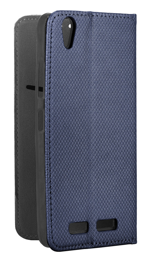 Puzdro pre Huawei P30 lite New Edition / P30 lite, OEM, Smart Magnet, Tmavomodrá