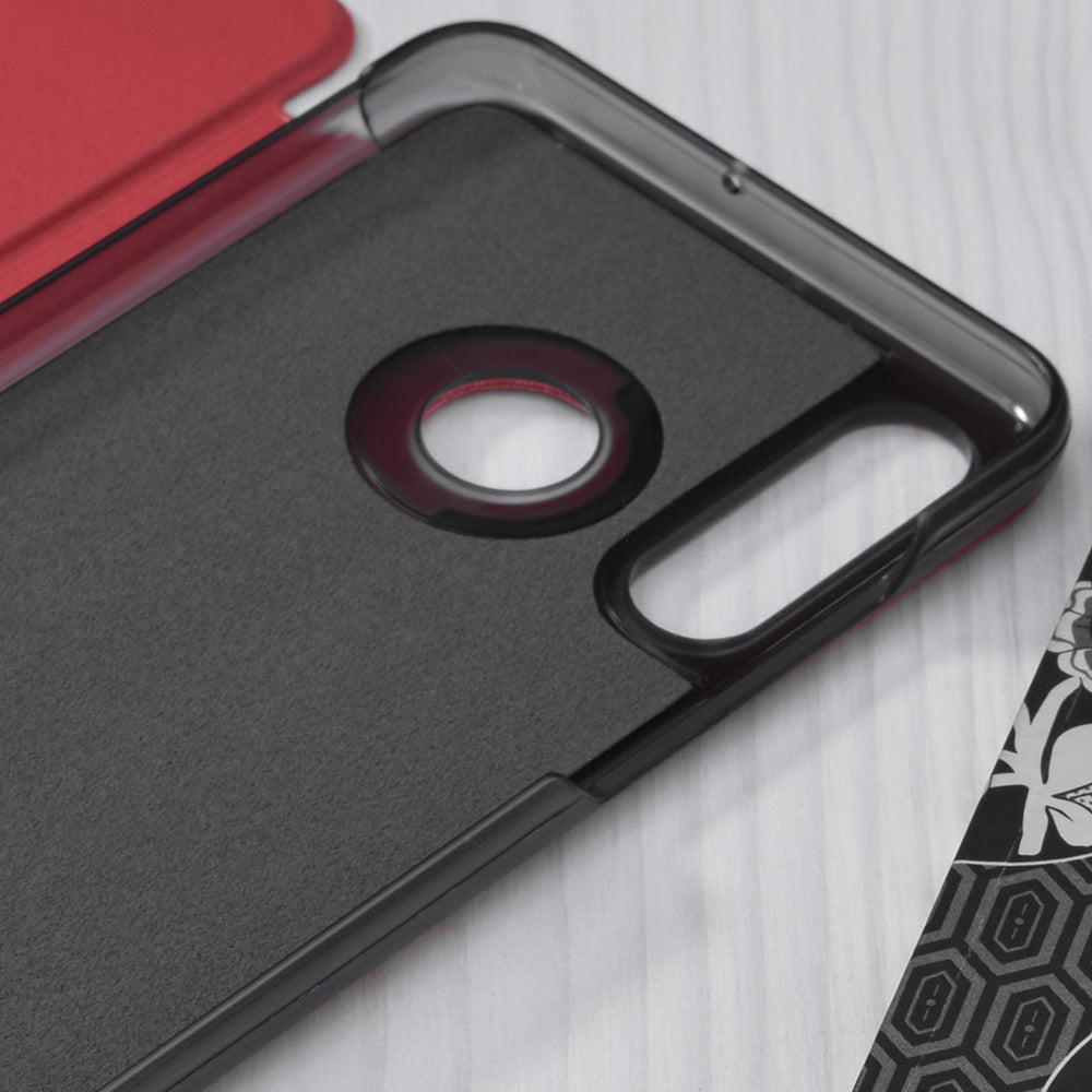 Puzdro pre Huawei P30 lite New Edition / P30 lite, Techsuit, eFold, Červené