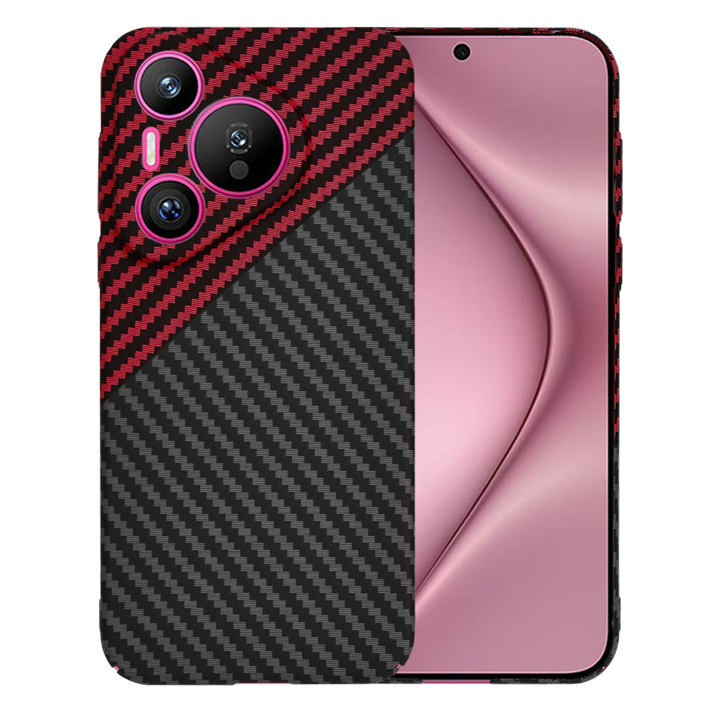 Puzdro pre Huawei Pura 70, Techsuit, Carbonite FiberShell, Čierno-červené