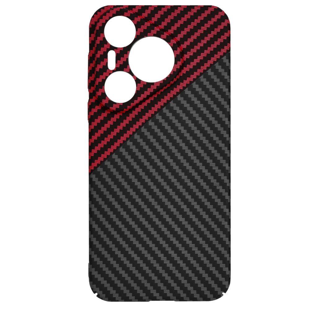 Puzdro pre Huawei Pura 70, Techsuit, Carbonite FiberShell, Čierno-červené