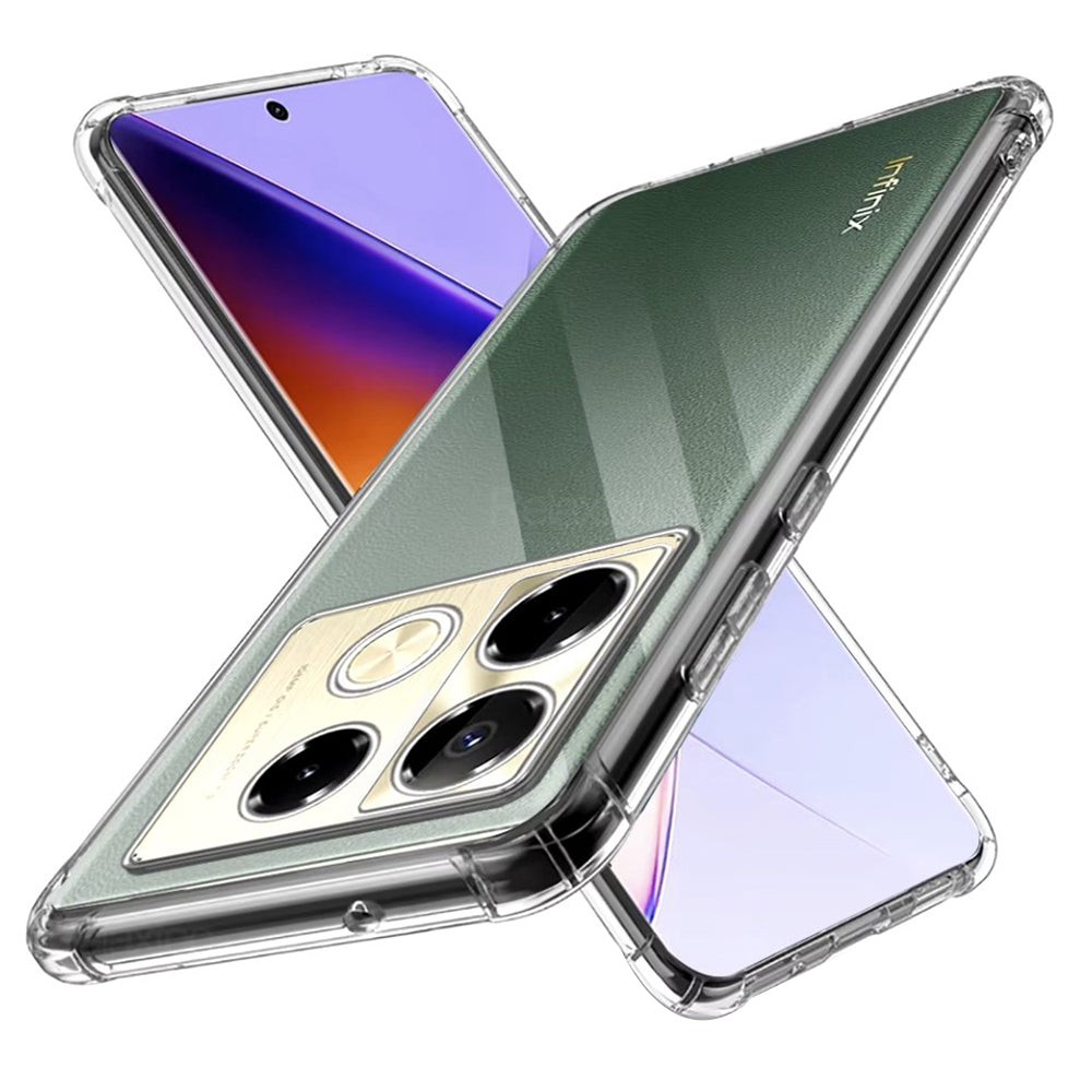 Case for Infinix Note 40 Pro+, Techsuit, Shockproof Clear, Transparent