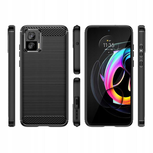 Puzdro pre Motorola Edge 30 Neo, Techsuit, Carbon, Čierne
