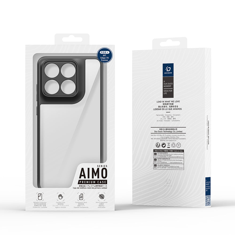 Puzdro pre Motorola Edge 70 Fusion, DUX DUCIS, Aimo, Čierne