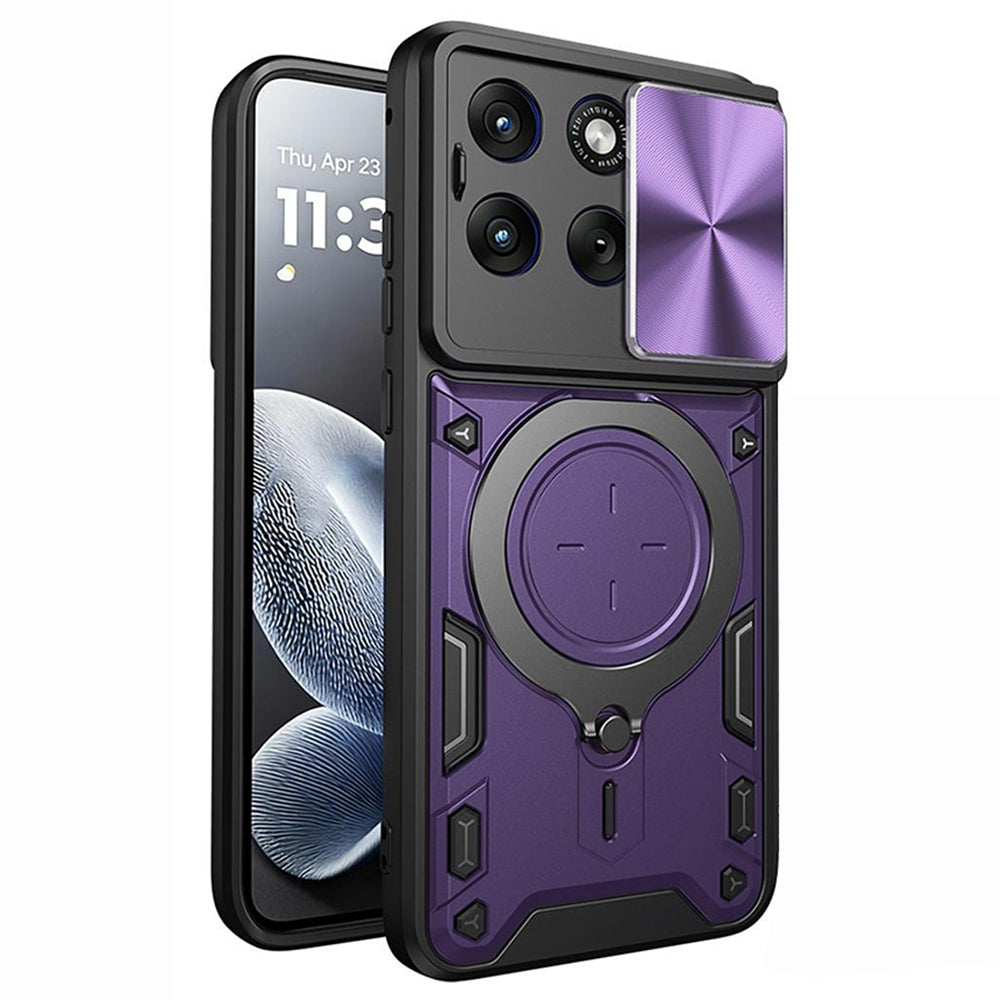 Puzdro pre Motorola Edge 70 Fusion, Techsuit, CamGuard Pro, Fialová