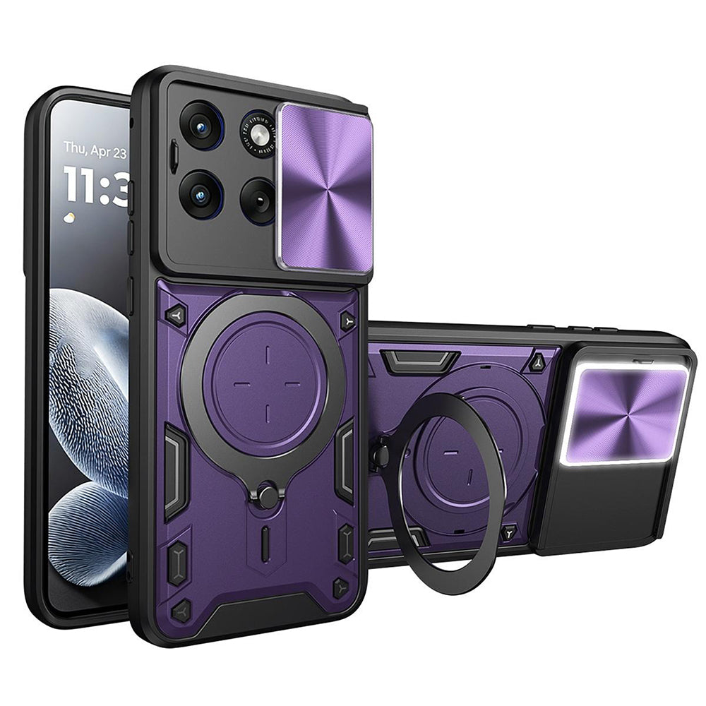 Puzdro pre Motorola Edge 70 Fusion, Techsuit, CamGuard Pro, Fialová