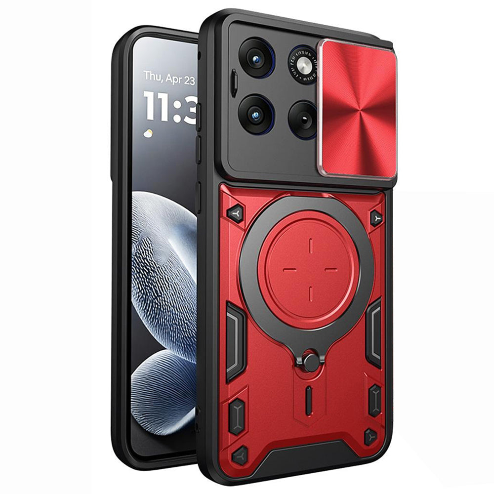 Puzdro pre Motorola Edge 70 Fusion, Techsuit, CamGuard Pro, Červené