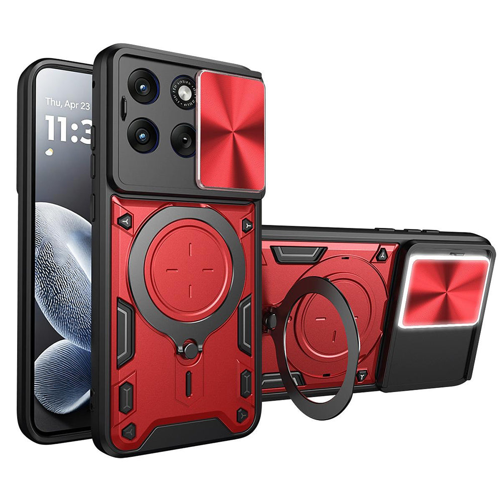Puzdro pre Motorola Edge 70 Fusion, Techsuit, CamGuard Pro, Červené