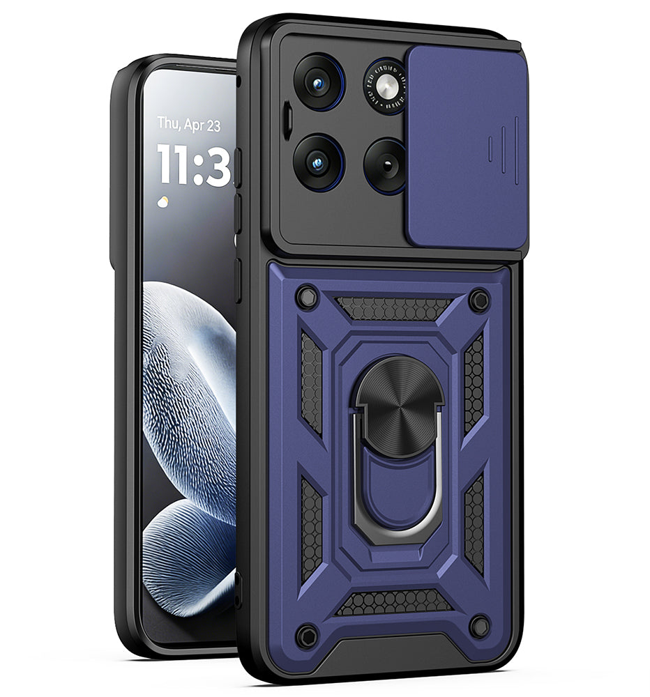 Puzdro pre Motorola Edge 70 Fusion, Techsuit, CamShield, Modrá