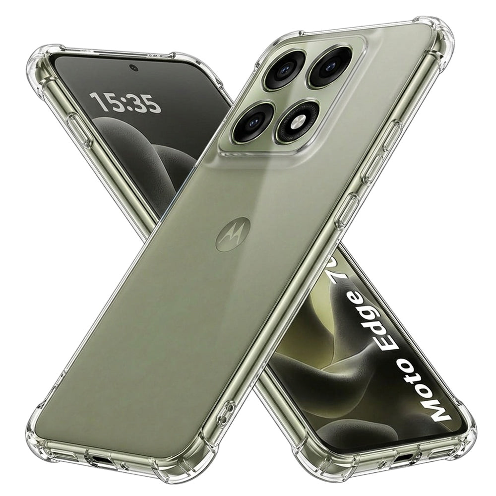 Obal na Motorola Edge 70 Pro, Techsuit, nárazuvzdorný priehľadný, transparentný