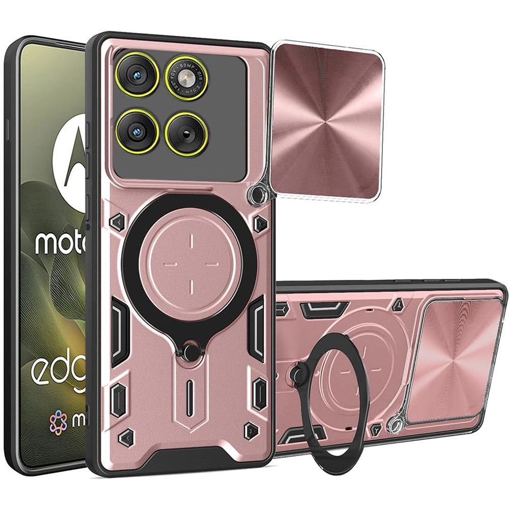 Puzdro pre Motorola Edge 70, Techsuit, CamGuard Pro, Ružovo Zlaté